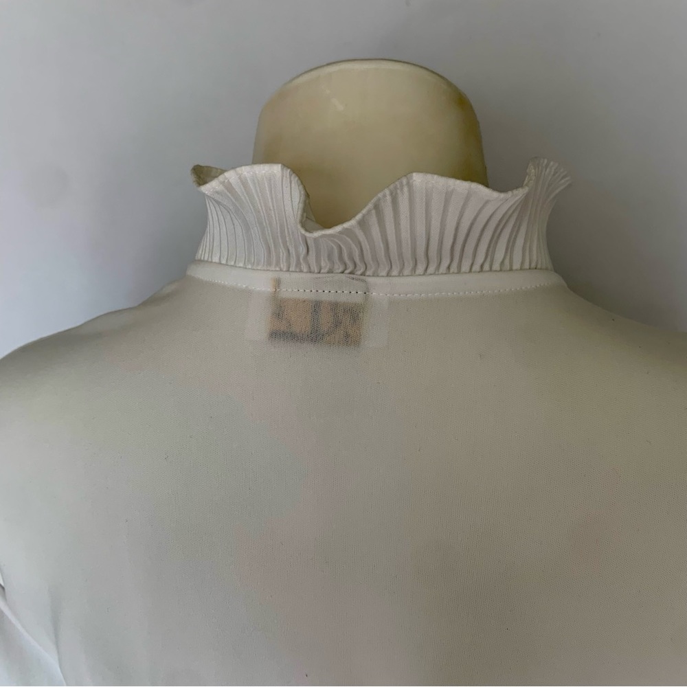 v i n t a g e :: Whimsical Romantic Ruffle Pleated Blouse - Picture 10 of 13